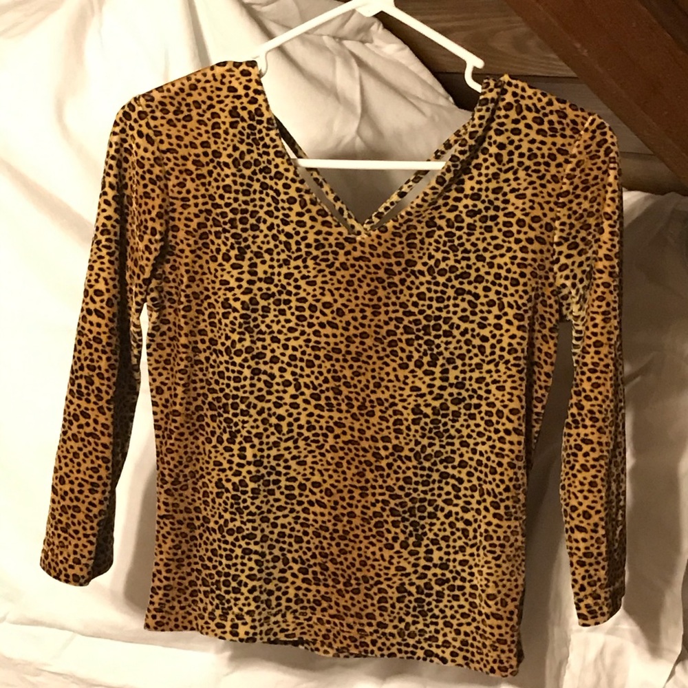 Velvet Leopard Blouse